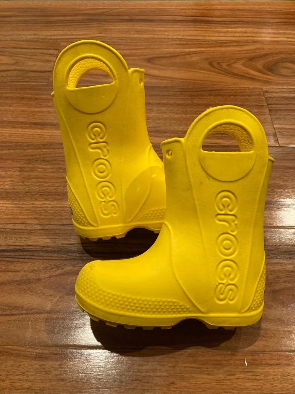 Crocs Kids Handle It Yellow Rain Boot Rubber Unisex Children Size  C8